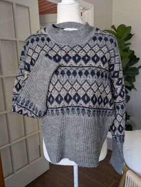 Heartloom Fair Isles Sweater Small
